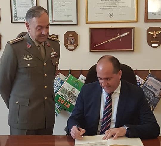 INCONTRO CON IL COMANDANTE COLONELLO ANDREA BOLOGNESI