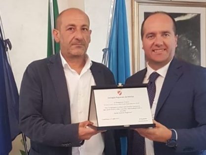 MICONE RICEVE DOMENICO MUCCI, IMPRENDITORE MOLISANO E PRESIDENTE DEL CONSORZIO UTILITÀ SOCIALE COOPERATIVA SOCIALE